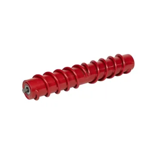 Spiral cleaning roller